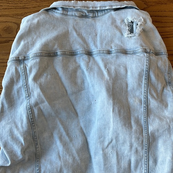 Old Navy Distressed Denim Jacket - Picture 3 of 3